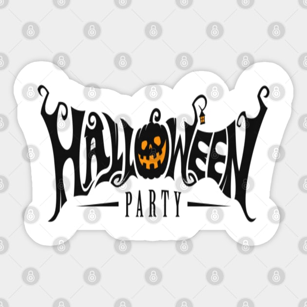 Halloween party nights Sticker by StoreMoustafa